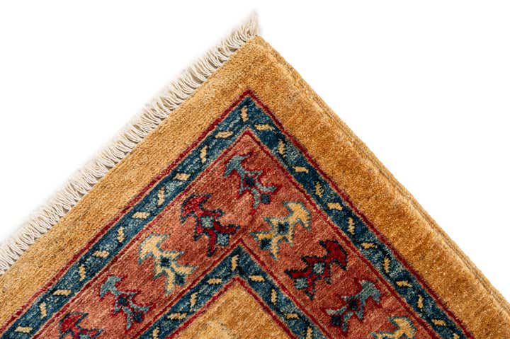 3' 5 x 4' 11 Hand Knotted Ziegler Wool Rug