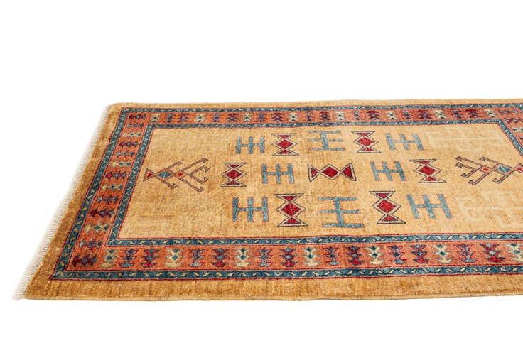 Detail image of 3' 5 x 4' 11 Hand Knotted Ziegler Wool Rug