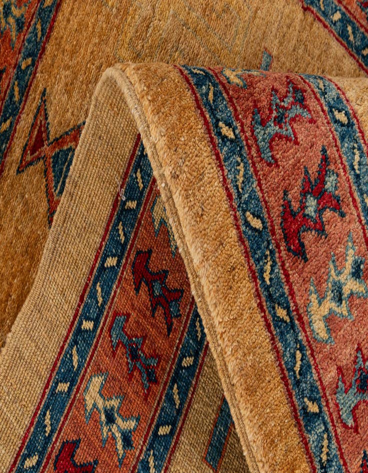 Detail image of 3' 5 x 4' 11  Hand Knotted Ziegler Wool Rug