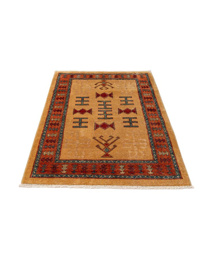 Detail image of 3' 4 x 5' 1  Hand Knotted Ziegler Wool Rug