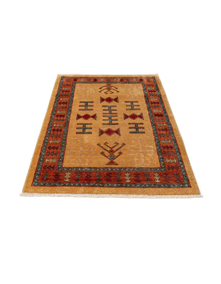 3' 4 x 5' 1 Hand Knotted Ziegler Wool Rug