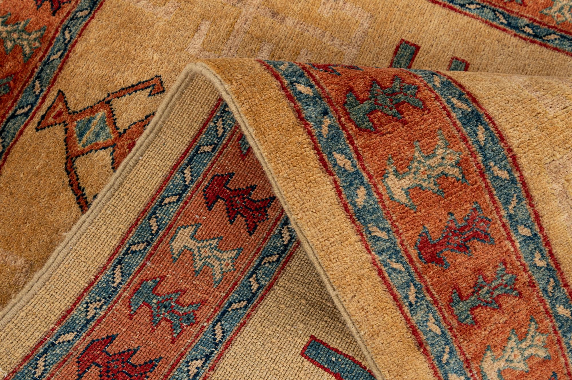 3' 4 x 5' 1 Hand Knotted Ziegler Wool Rug