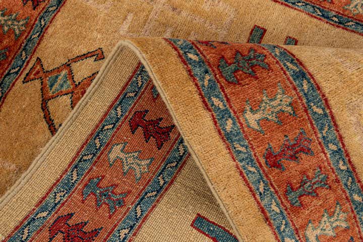 3' 4 x 5' 1 Hand Knotted Ziegler Wool Rug