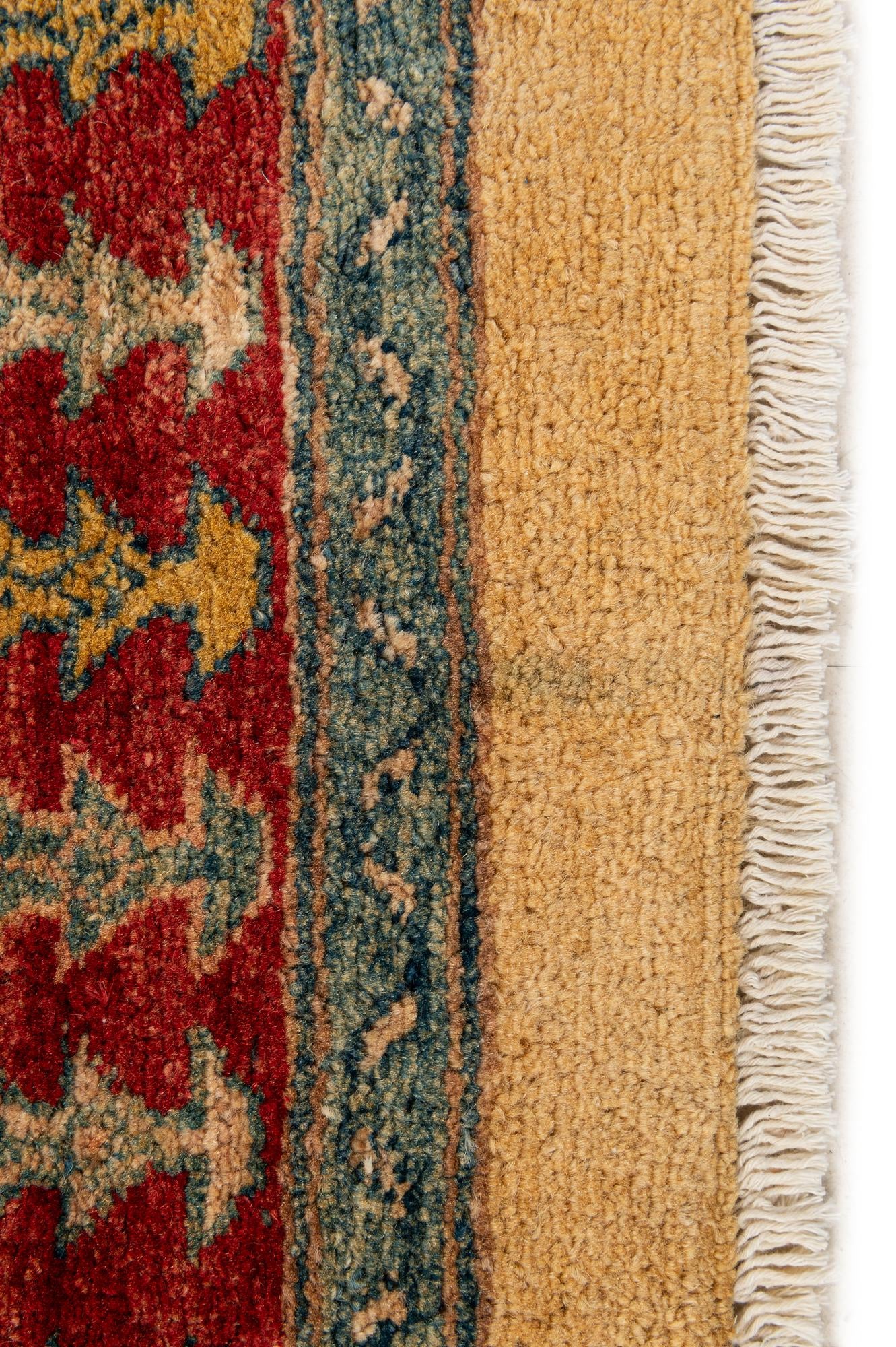 3' 5 x 5' 1 Hand Knotted Ziegler Wool Rug