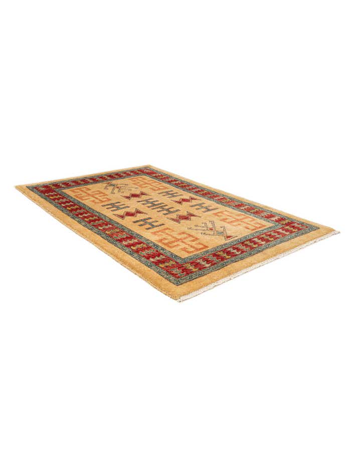 3' 5 x 5' 1 Hand Knotted Ziegler Wool Rug