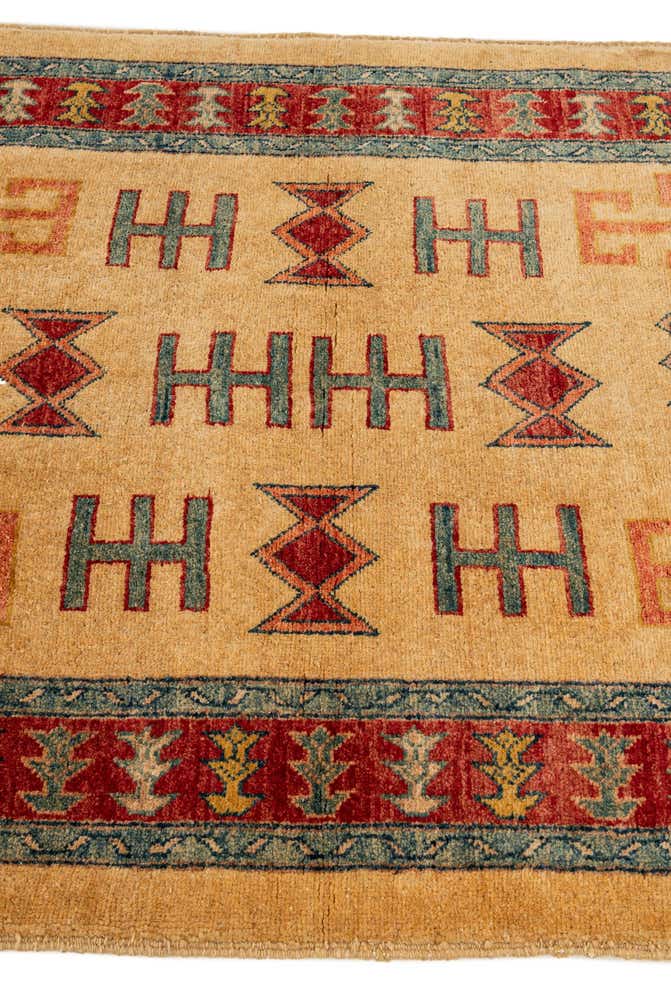 3' 5 x 5' 1 Hand Knotted Ziegler Wool Rug