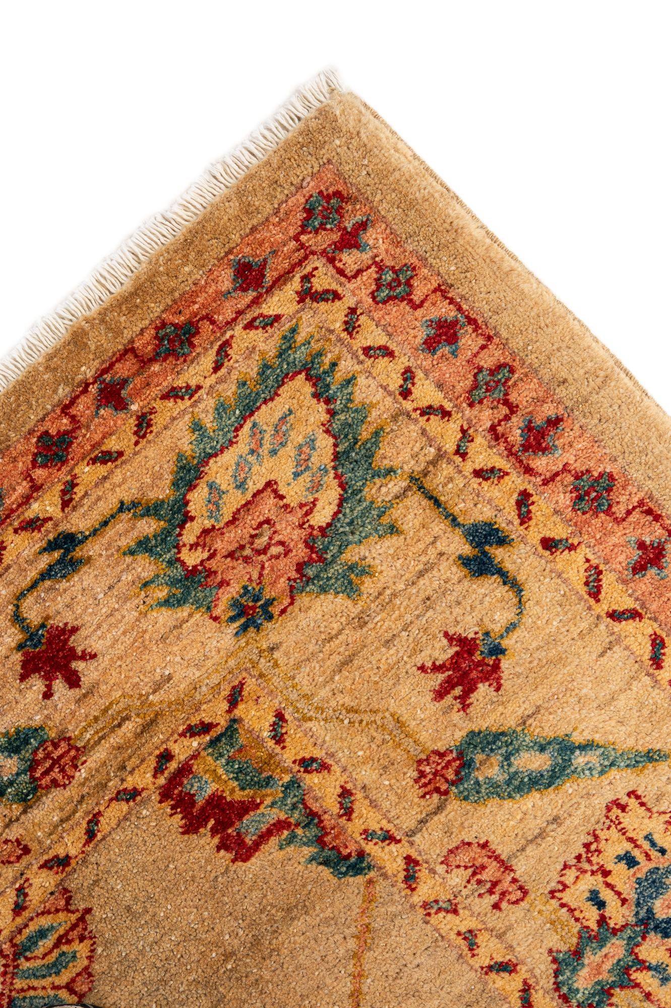 5' 2 x 7' 6 Hand Knotted Ziegler Wool Rug