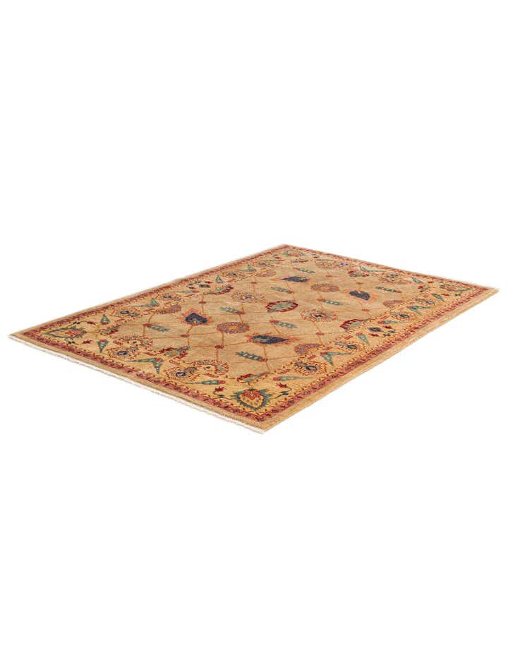 5' 2 x 7' 6 Hand Knotted Ziegler Wool Rug