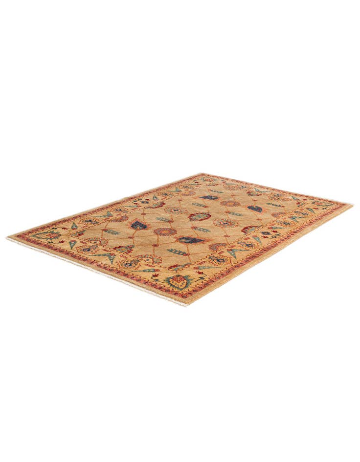 Detail image of 5' 2 x 7' 6 Hand Knotted Ziegler Wool Rug