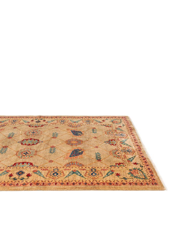 Detail image of 5' 2 x 7' 6 Hand Knotted Ziegler Wool Rug