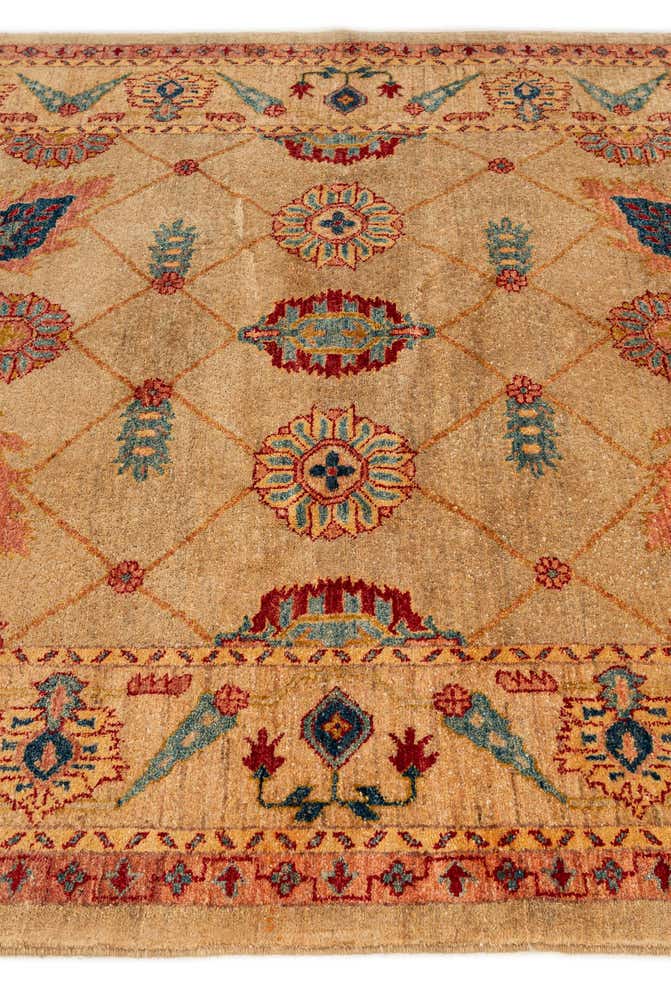 5' 2 x 7' 6 Hand Knotted Ziegler Wool Rug
