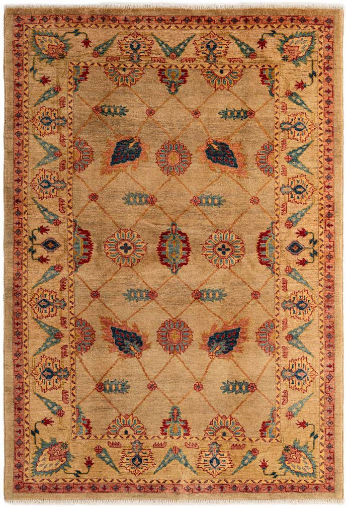 5' 2 x 7' 6 Hand Knotted Ziegler Wool Rug