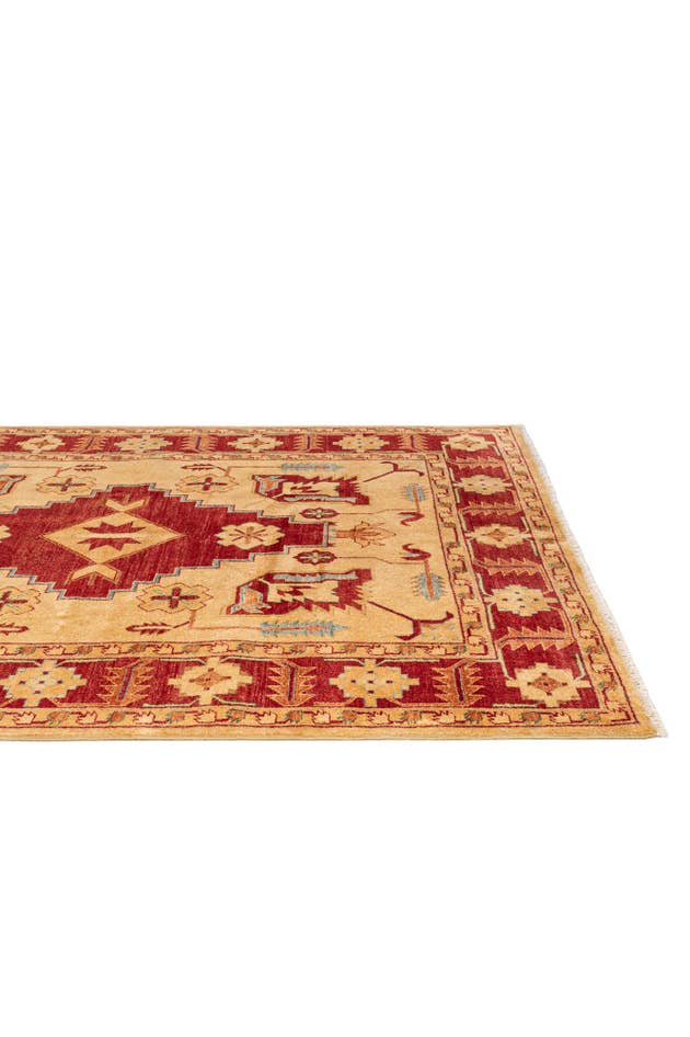 Detail image of 5' 8 x 7' 9 Hand Knotted Ziegler Wool Rug