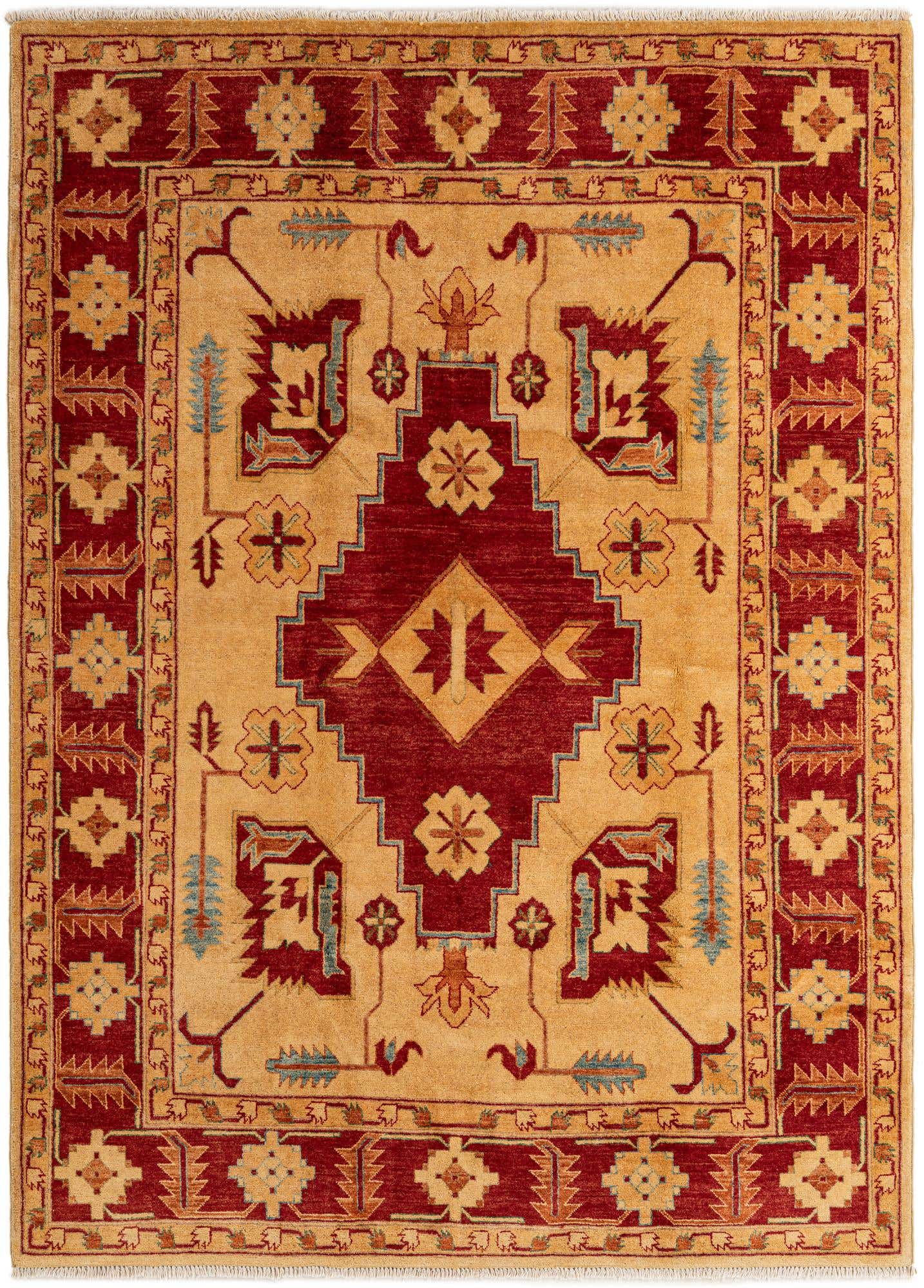 5' 8 x 7' 9 Hand Knotted Ziegler Wool Rug