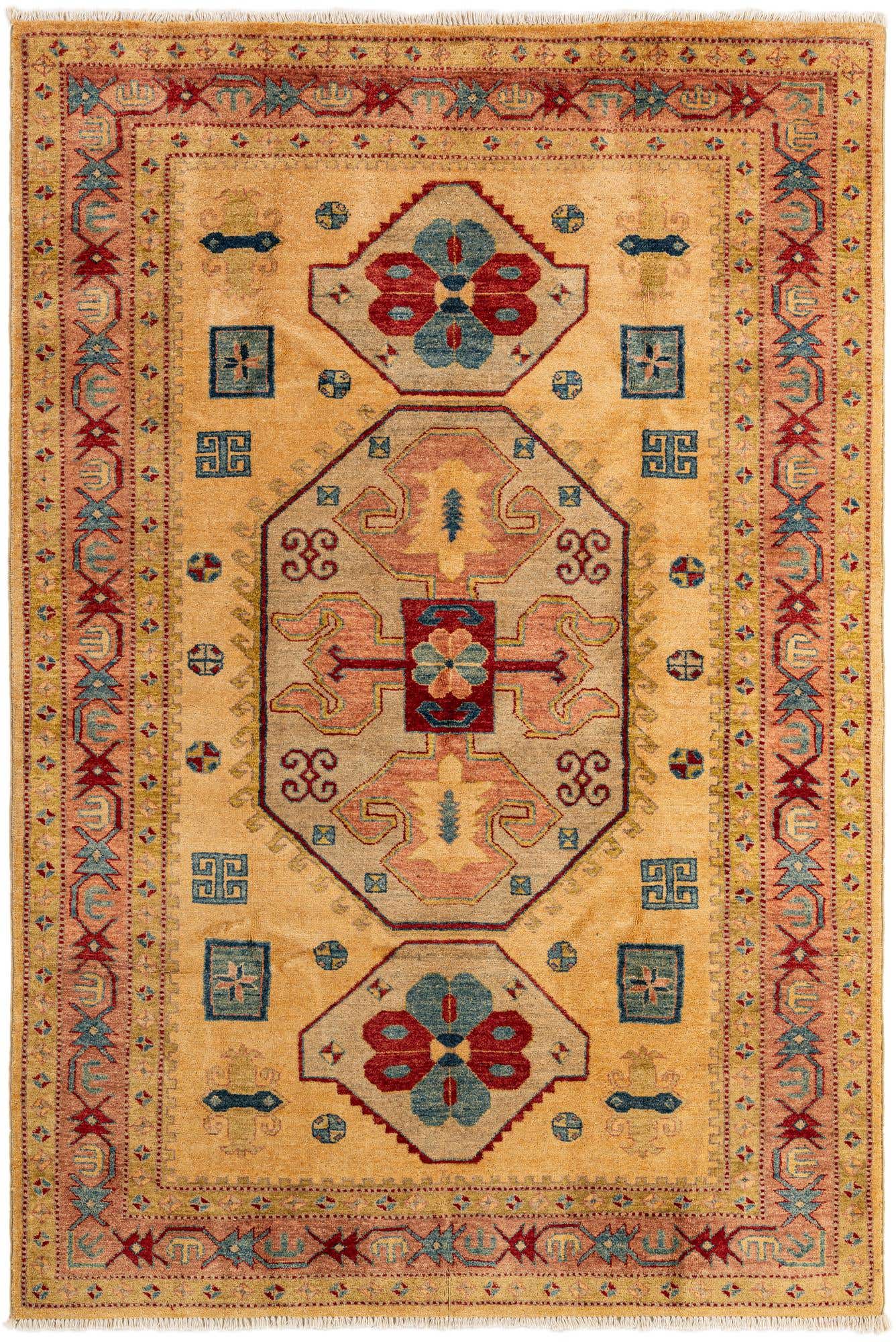 5' 2 x 7' 7 Hand Knotted Ziegler Wool Rug