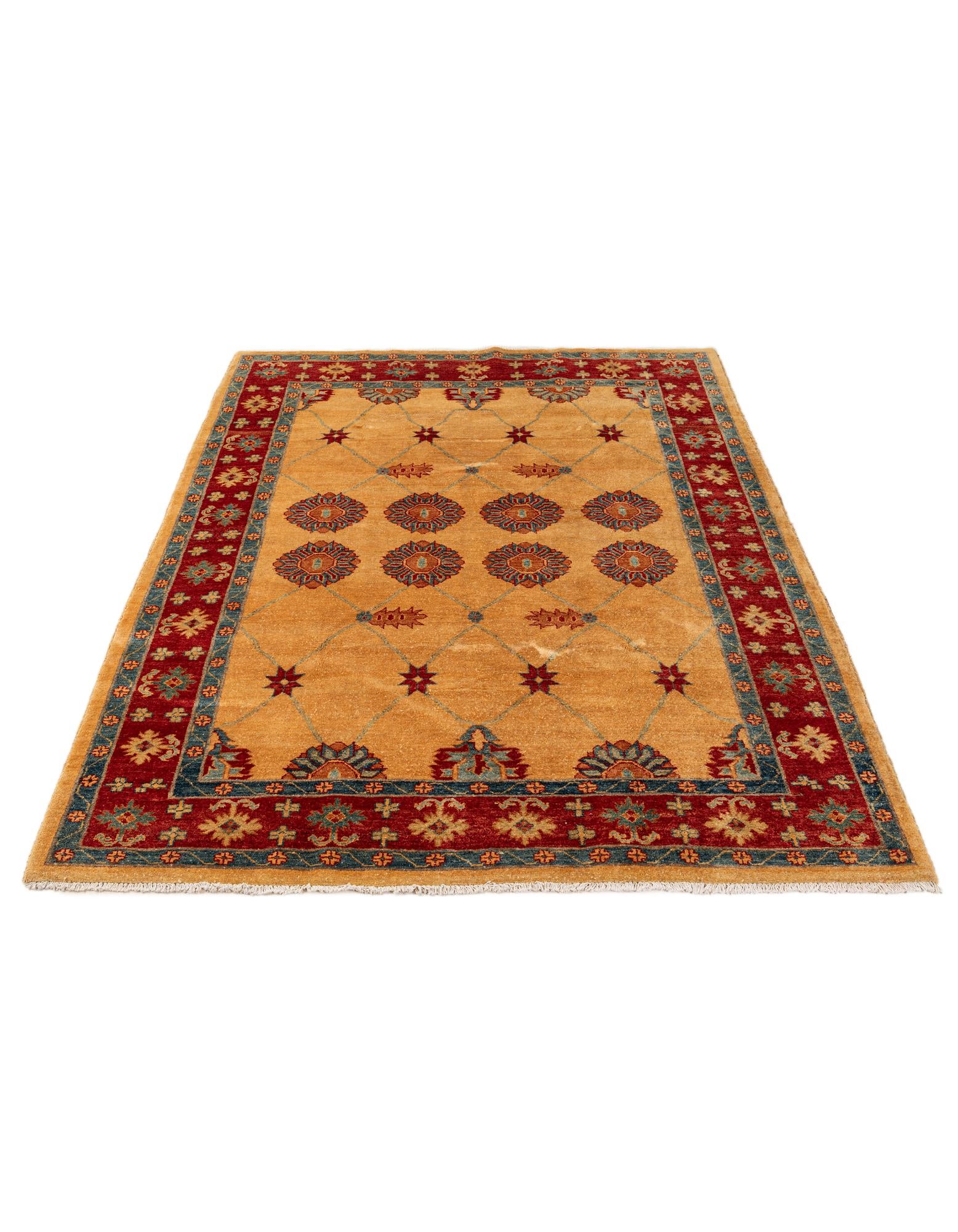 5' 9 x 7' 10 Hand Knotted Ziegler Wool Rug
