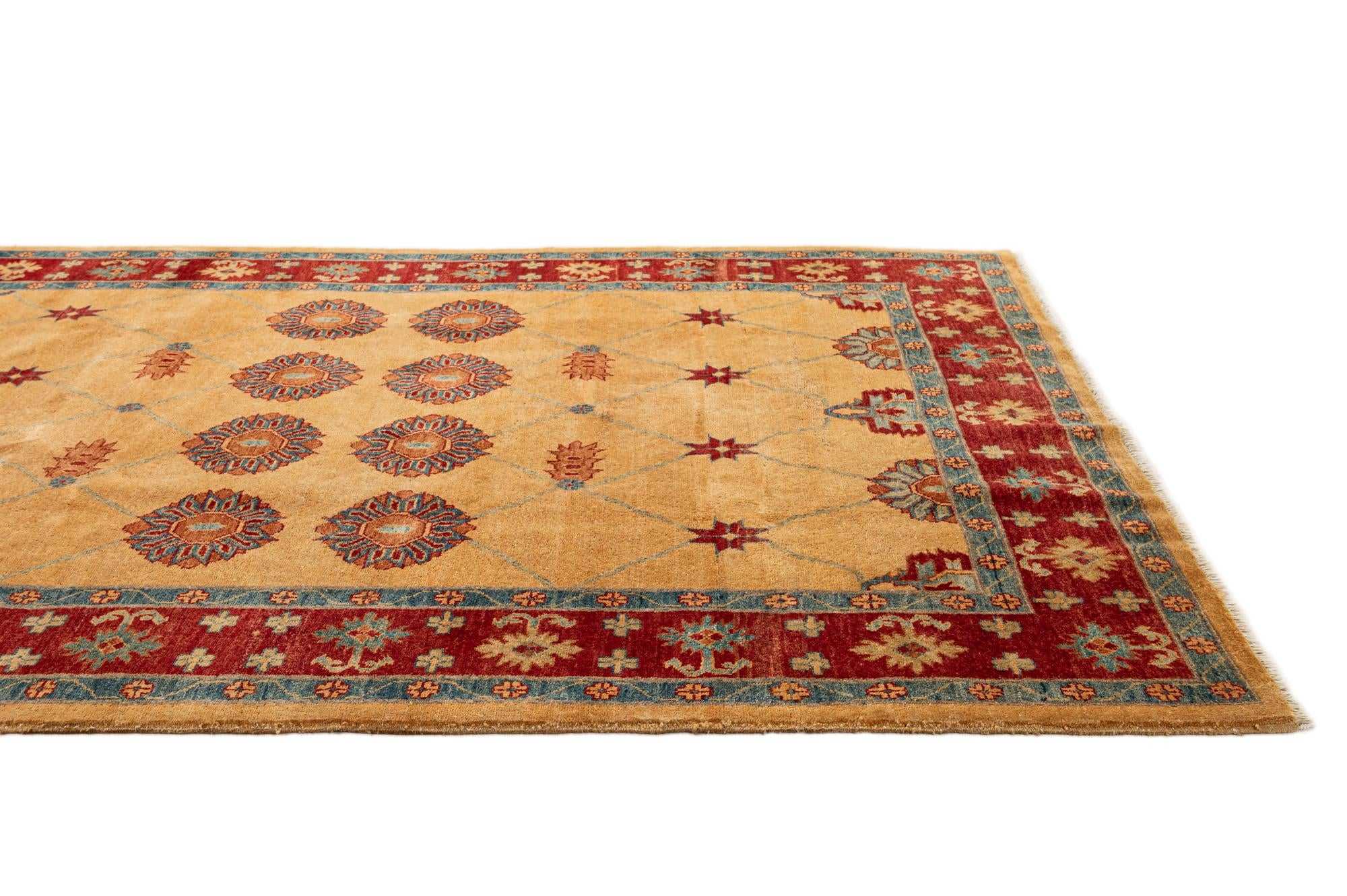 5' 9 x 7' 10 Hand Knotted Ziegler Wool Rug