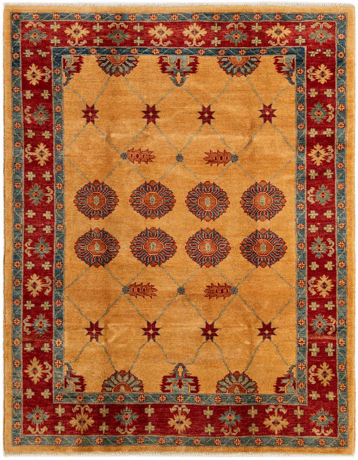 Detail image of 5' 9 x 7' 10 Hand Knotted Ziegler Wool Rug