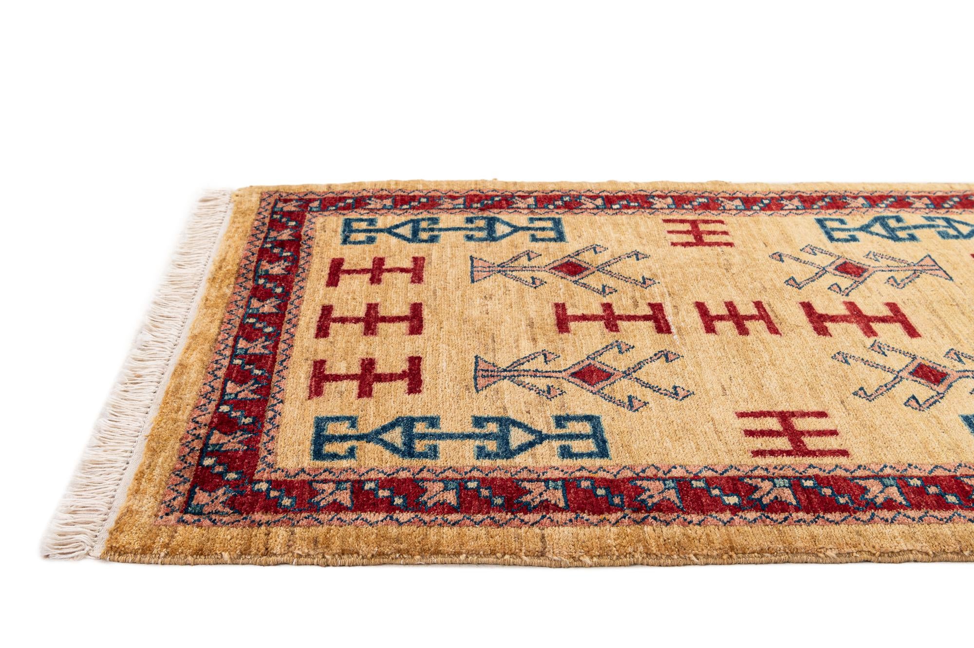 2' 7 x 3' 9 Hand Knotted Ziegler Wool Rug