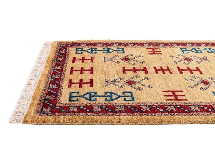 Detail image of 2' 7 x 3' 9 Hand Knotted Ziegler Wool Rug