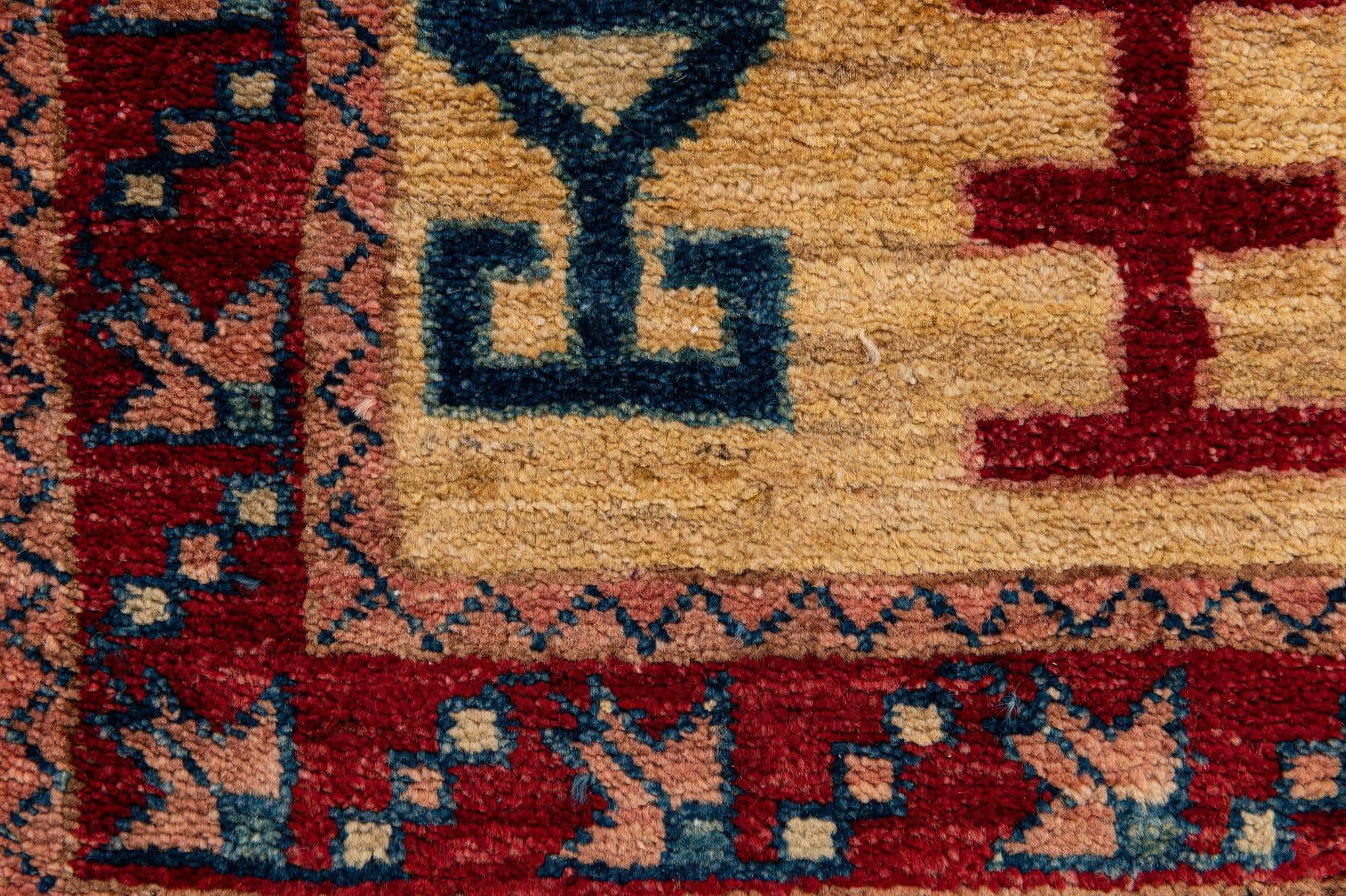 2' 7 x 3' 9 Hand Knotted Ziegler Wool Rug
