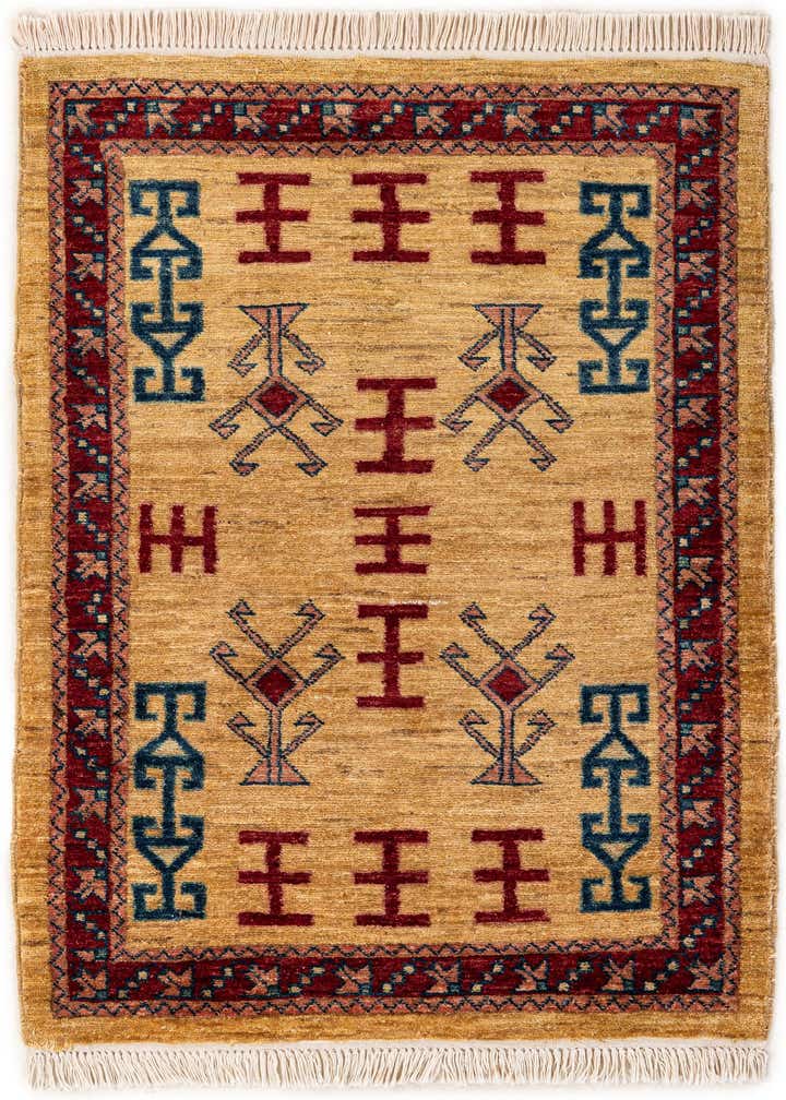2' 7 x 3' 9 Hand Knotted Ziegler Wool Rug
