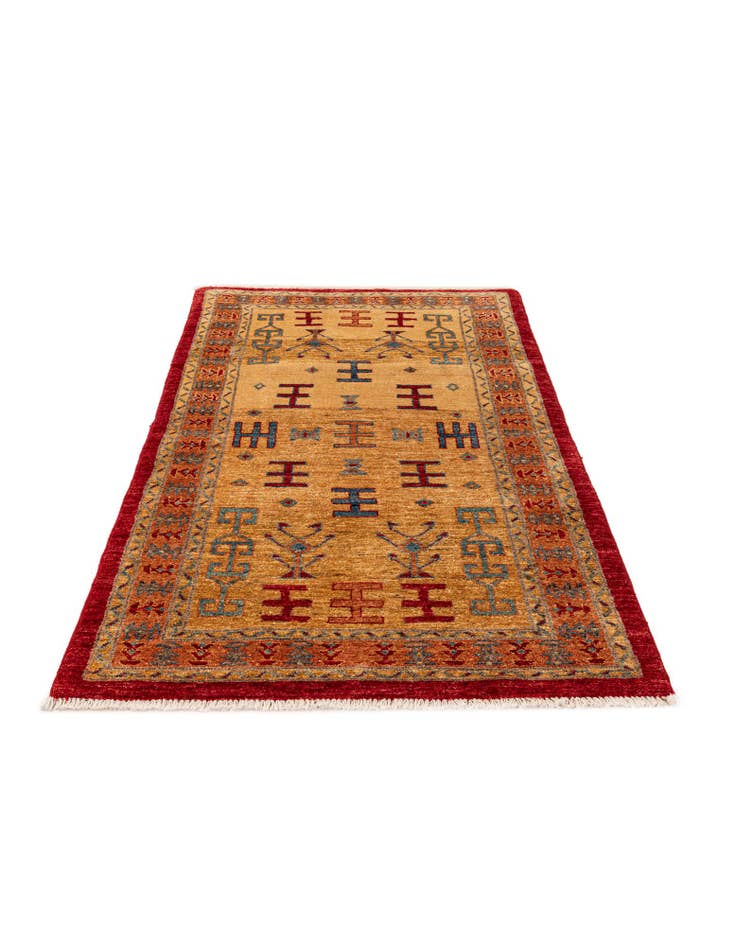 Detail image of 3' 3 x 5' 4  Hand Knotted Ziegler Wool Rug