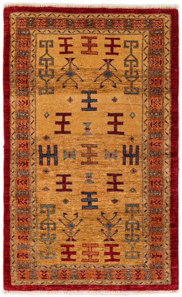 3' 3 x 5' 4 Hand Knotted Ziegler Wool Rug