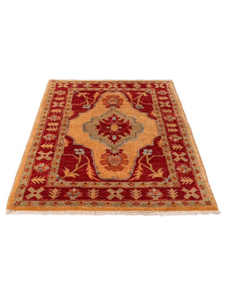 Detail image of 3' 6 x 4' 11 Hand Knotted Ziegler Wool Rug