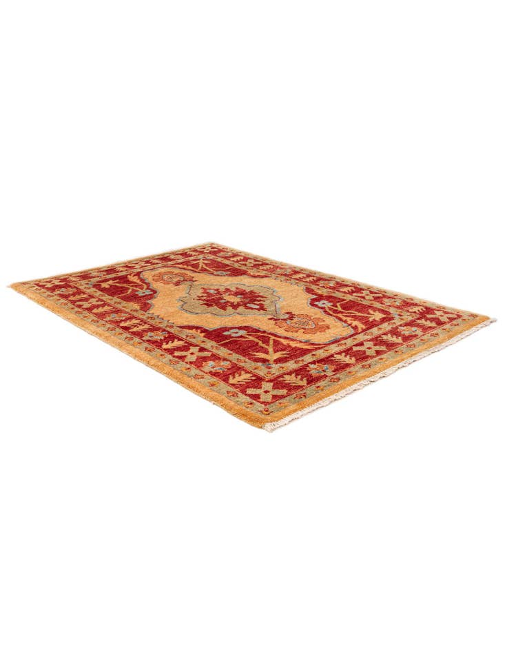 Detail image of 3' 6 x 4' 11 Hand Knotted Ziegler Wool Rug