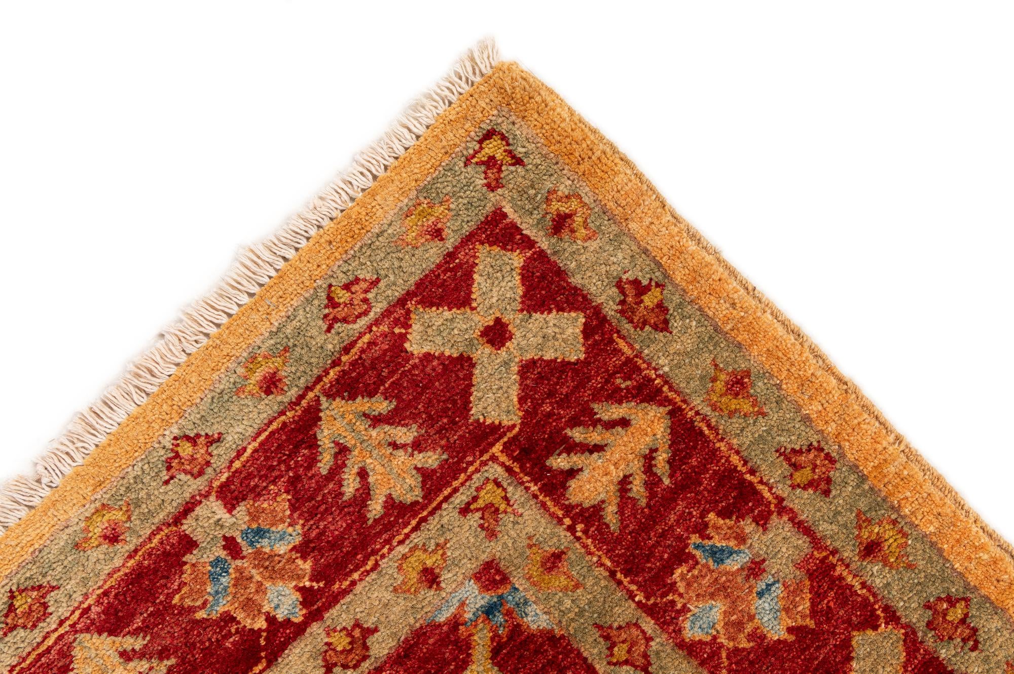 3' 6 x 4' 11 Hand Knotted Ziegler Wool Rug