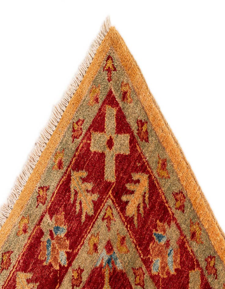 Detail image of 3' 6 x 4' 11  Hand Knotted Ziegler Wool Rug