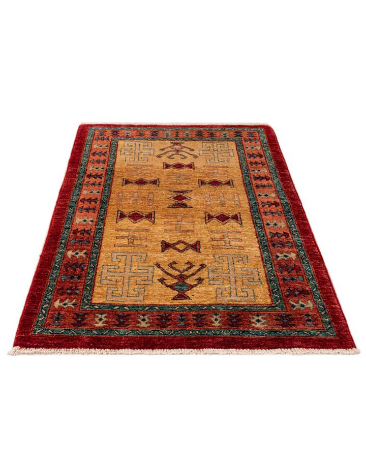 3' 3 x 4' 9 Hand Knotted Ziegler Wool Rug