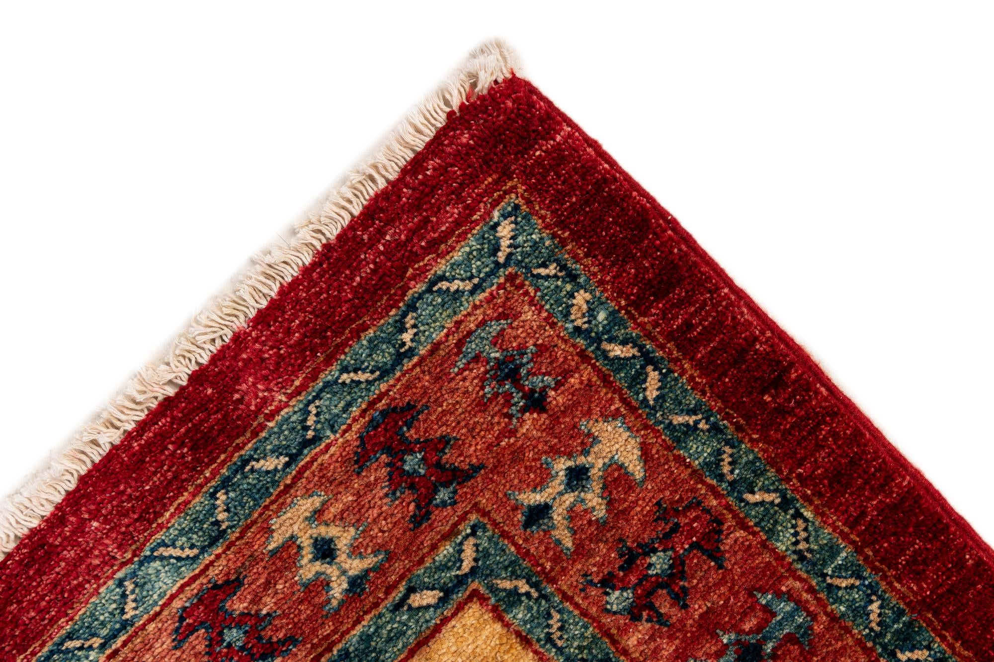 3' 3 x 4' 9 Hand Knotted Ziegler Wool Rug