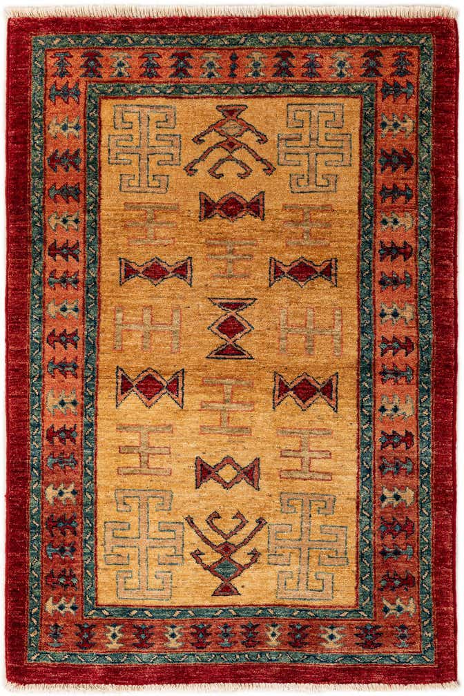 3' 3 x 4' 9 Hand Knotted Ziegler Wool Rug