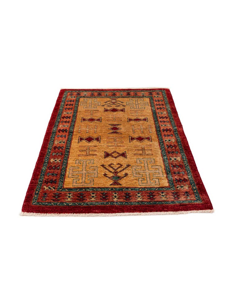 Detail image of 3' 3 x 4' 10  Hand Knotted Ziegler Wool Rug