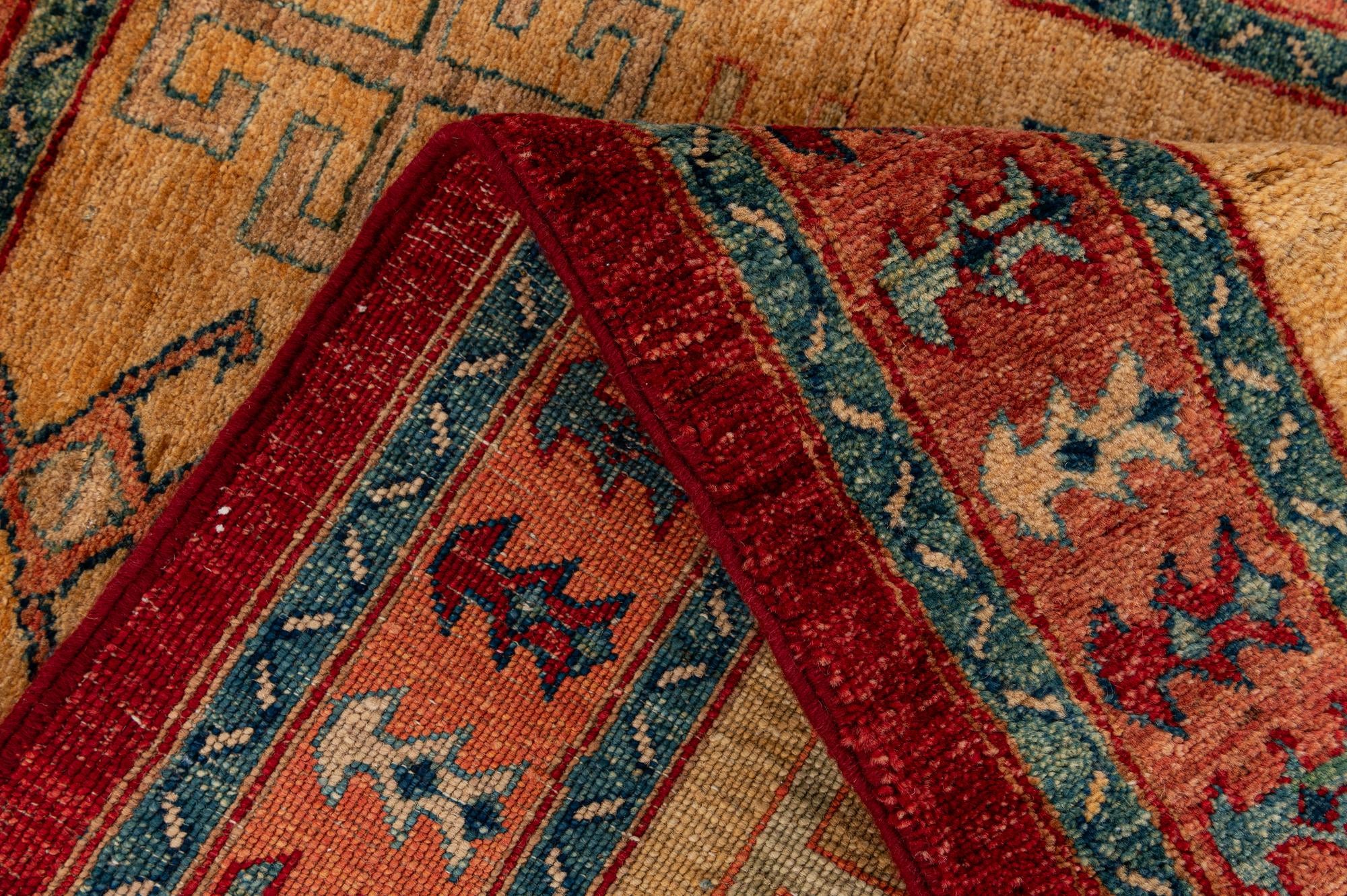 3' 3 x 4' 10 Hand Knotted Ziegler Wool Rug