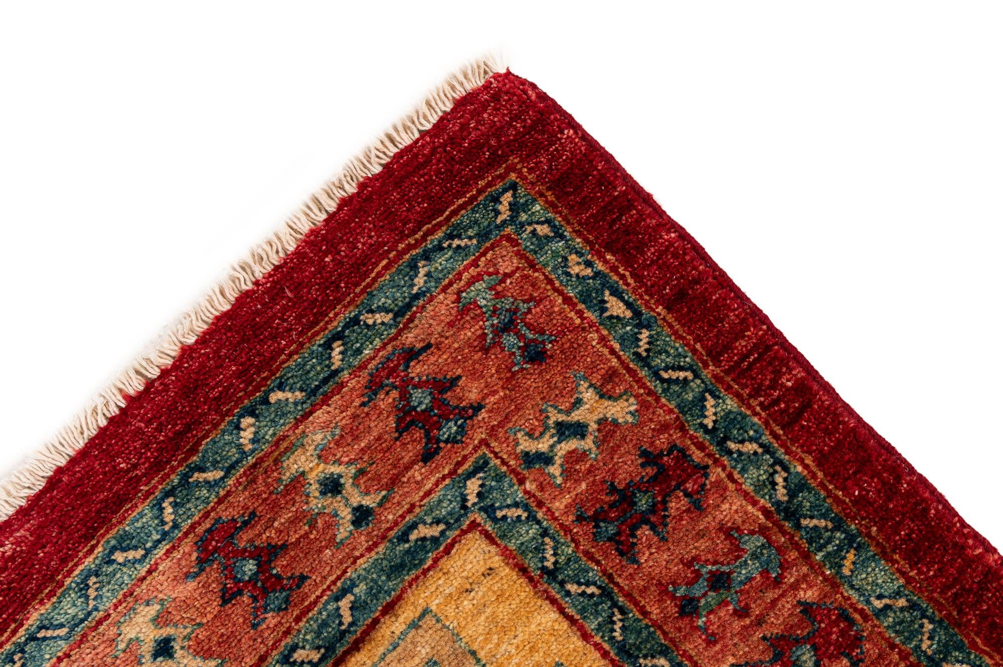 3' 3 x 4' 10 Hand Knotted Ziegler Wool Rug