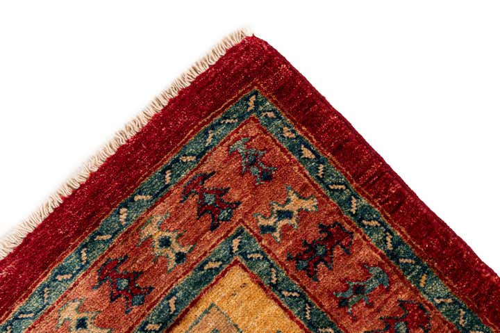 3' 3 x 4' 10 Hand Knotted Ziegler Wool Rug