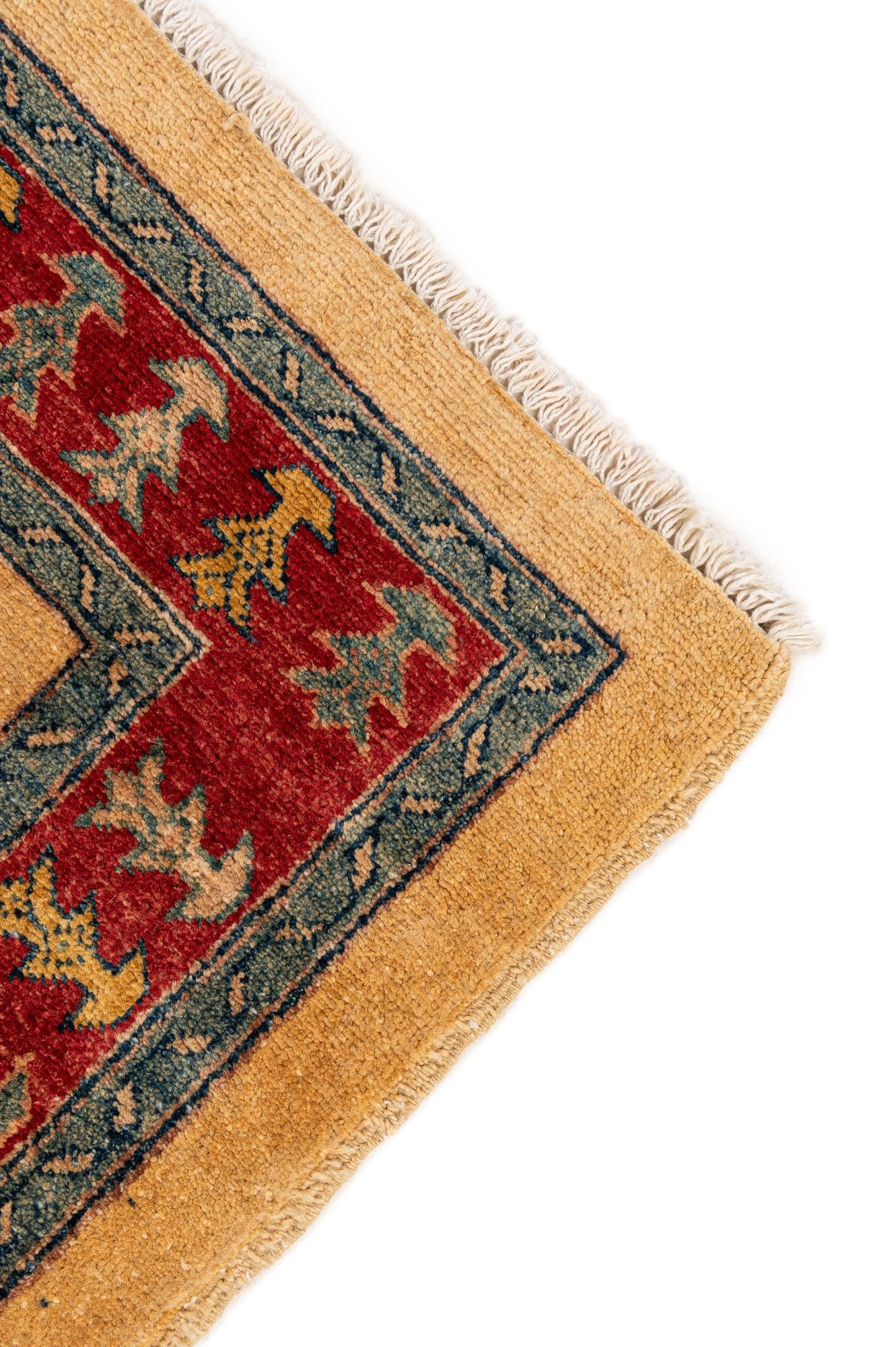 3' 4 x 5' 1 Hand Knotted Ziegler Wool Rug