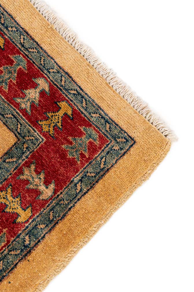 3' 4 x 5' 1 Hand Knotted Ziegler Wool Rug