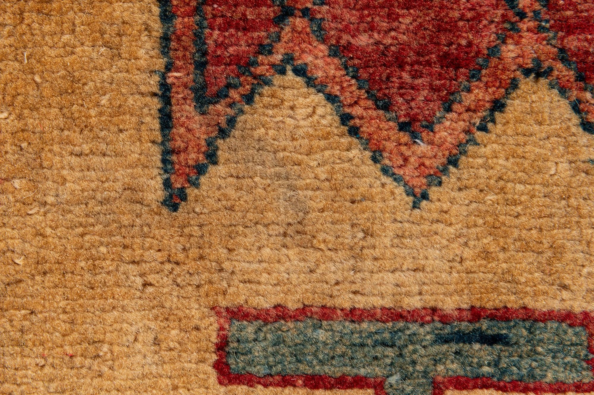 3' 4 x 5' 1 Hand Knotted Ziegler Wool Rug