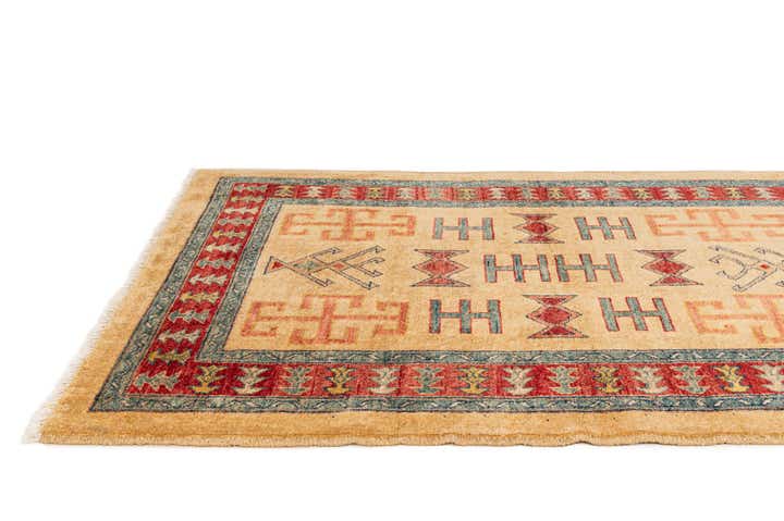 3' 4 x 5' 1 Hand Knotted Ziegler Wool Rug