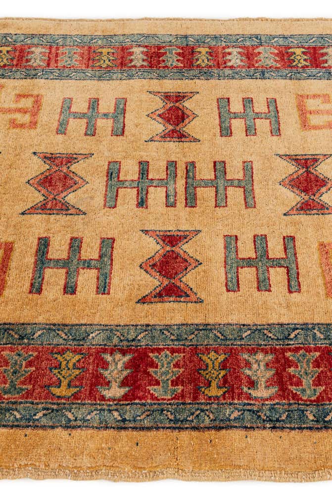 3' 4 x 5' 1 Hand Knotted Ziegler Wool Rug