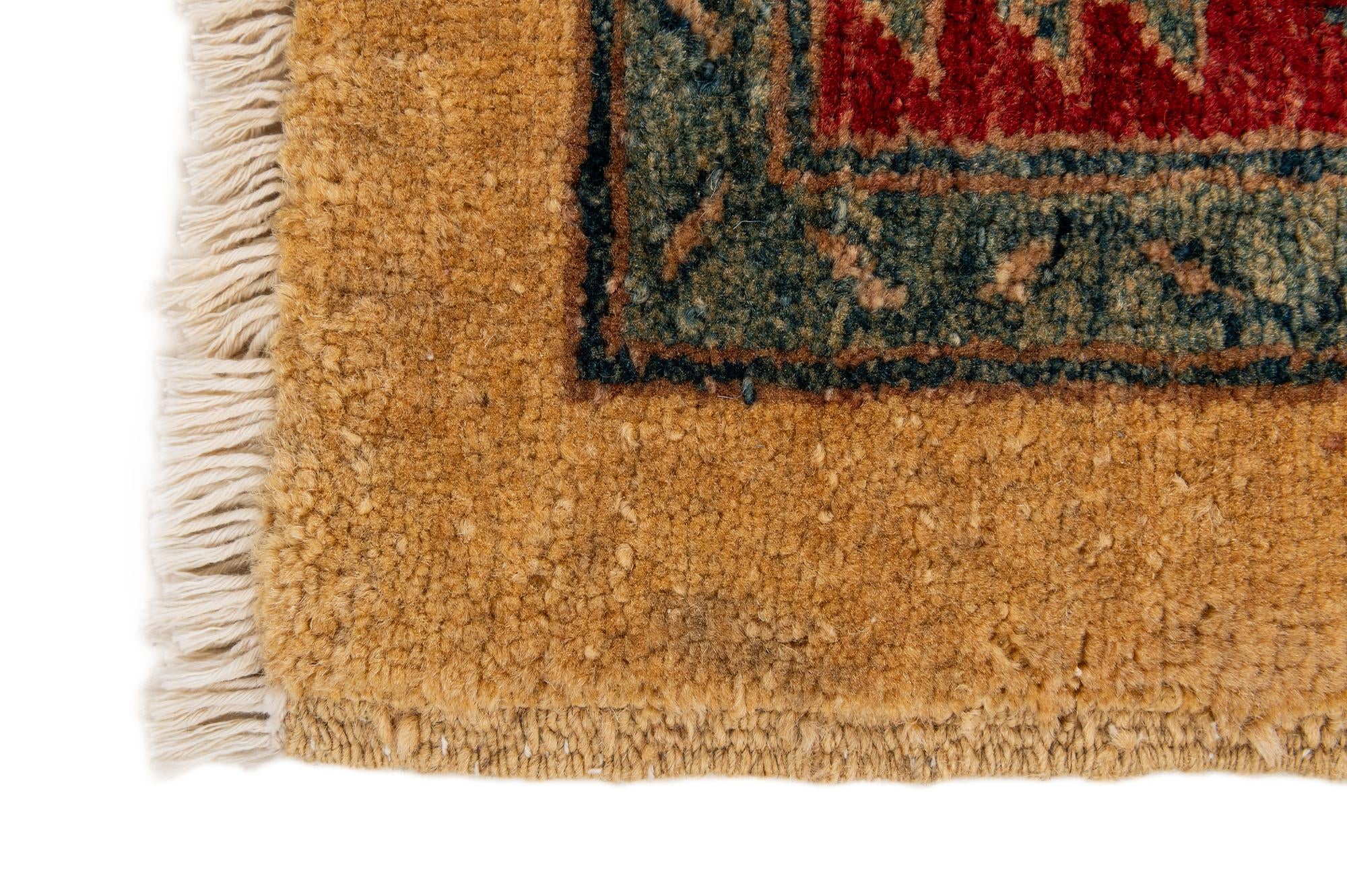 3' 4 x 5' 1 Hand Knotted Ziegler Wool Rug