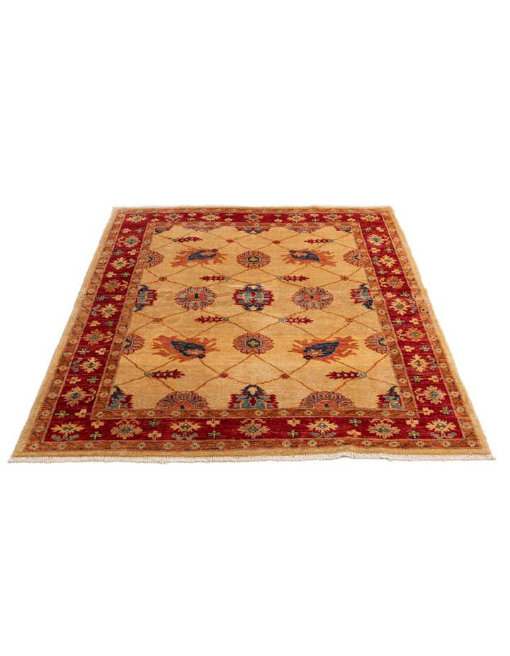 5' 7 x 7' 6 Hand Knotted Ziegler Wool Rug