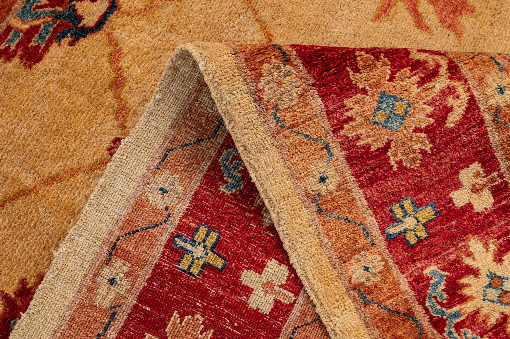 5' 7 x 7' 6 Hand Knotted Ziegler Wool Rug