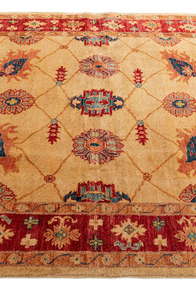 5' 7 x 7' 6 Hand Knotted Ziegler Wool Rug