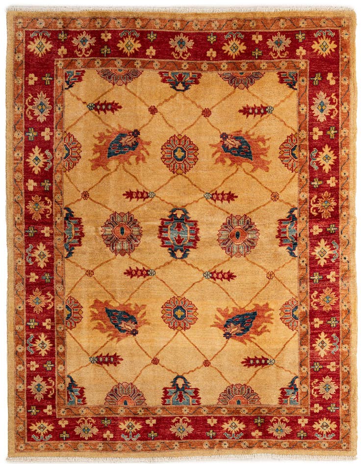 Detail image of 5' 7 x 7' 6 Hand Knotted Ziegler Wool Rug