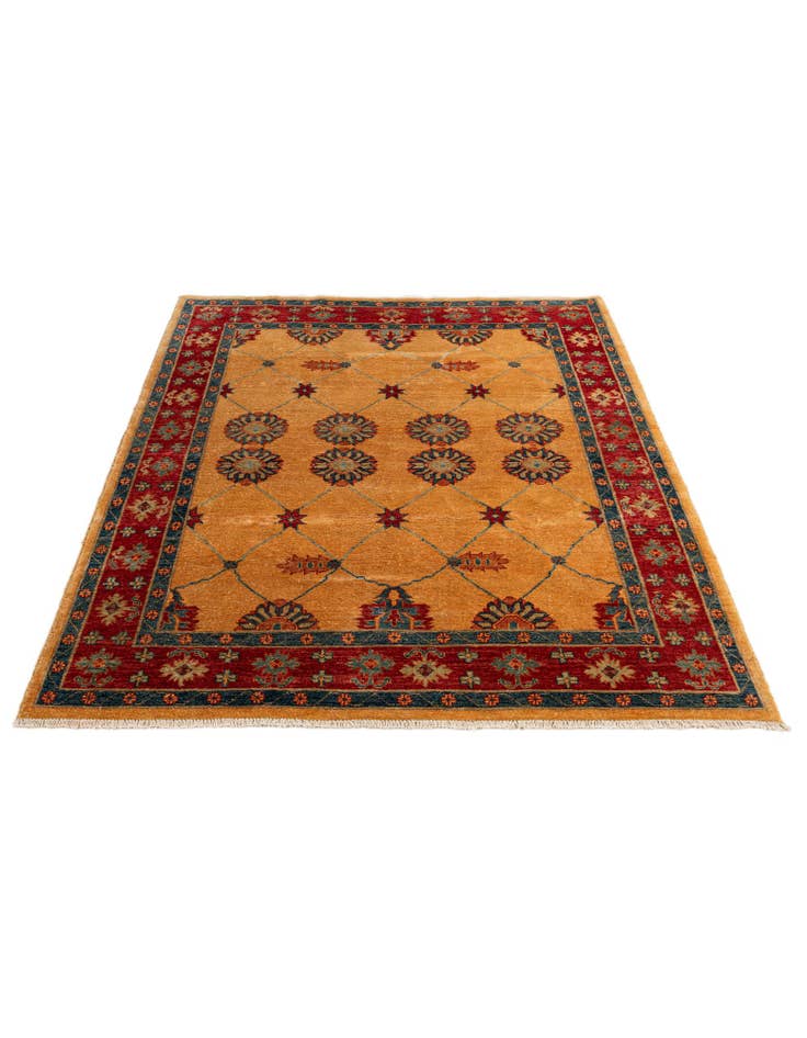 Detail image of 5' 9 x 7' 7 Hand Knotted Ziegler Wool Rug